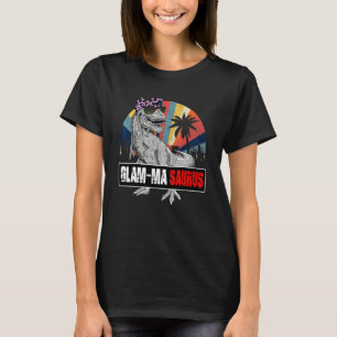 Glam Masaurus Rex Dinosaur Glam Morsa Saurus Famil T Shirt