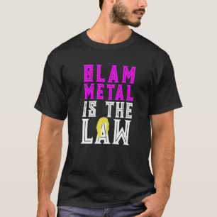 GLAM METALL ÄR LAW FUNNY Hair Metall Wig T Shirt