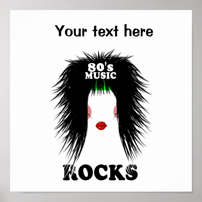 Glam metall Eighties sten Poster (Framsidan)