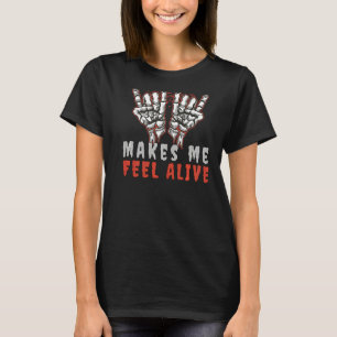Glam Metall får mig att känna Alive Djävulen eller T Shirt