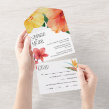Glam Modern Tropical Chic Bröllop