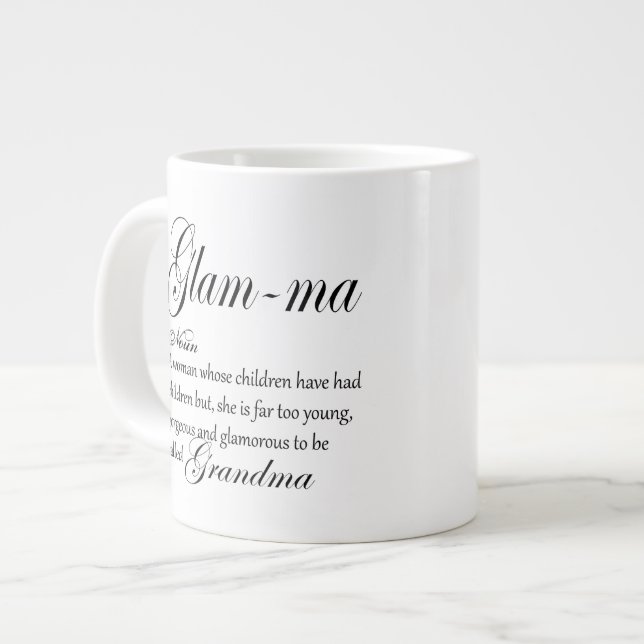 GLAM MORSA farmmadefinition Jumbo Mugg (Framsida vänster)