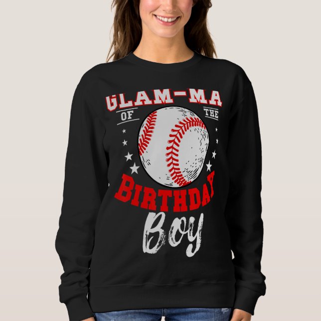 Glam Morsa från födelsedagstorgen Baseball Theme B T Shirt (Framsida)