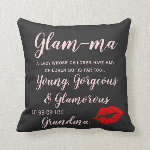 Glam-morsa Grandma christmas-gåva Kudde