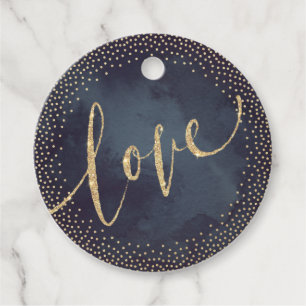 Glam night guld glitter calligraphy kärlek monogra gåvor etiketter