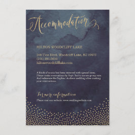 Glam night guld glitter calligraphy tilläggskort