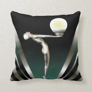 Glam Nouveau för art déco kricka Kudde