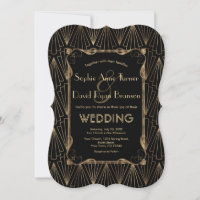 Glam Old Hollywood Guld Black Underbar Gatsby Bröl