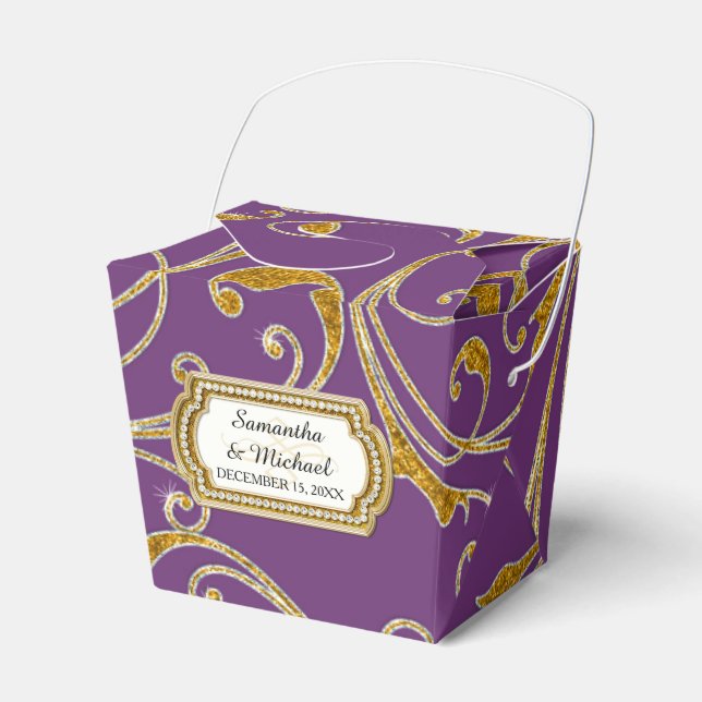 Glam Old Hollywood Reisy Tie Presentaskar (Framsidan Sidan)