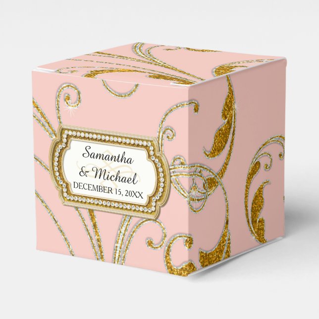 Glam Old Hollywood Reisy Tie Presentaskar (Framsidan Sidan)