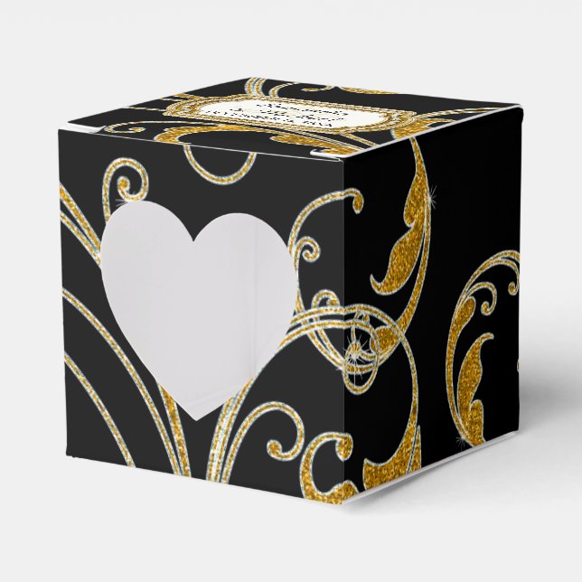 Glam Old Hollywood Reisy Tie Presentaskar (Framsidan Sidan)