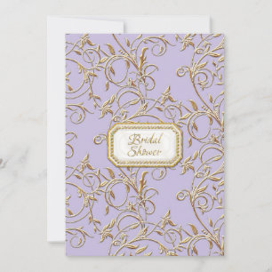 Glam Old Hollywood Revent Lilac Möhippa Inbjudningar