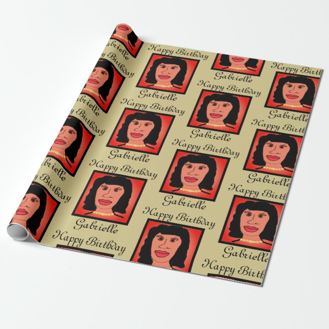 Glam Pearls Avatar Birthday Wrapping Papper Presentpapper (Utrullad)