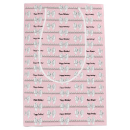 Glam Pink Tiffany Tema Bougie Grattis på födelseda