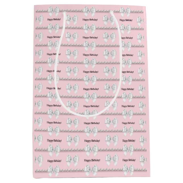 Glam Pink Tiffany Tema Bougie Grattis på födelseda (Framsidan)