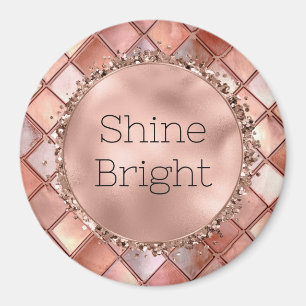 Glam-plattor i chic Guld Magnet