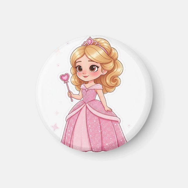 Glam Princess anpassningsbar cut vinyl Magnet (Framsidan)