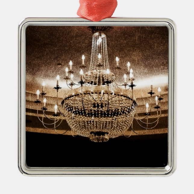 Glam prydnad för kristallkronaglitterGlitz Julgransprydnad Metall (Framsidan)