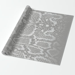 Glam Python Snake Safari Skin Silver Grått  Presentpapper