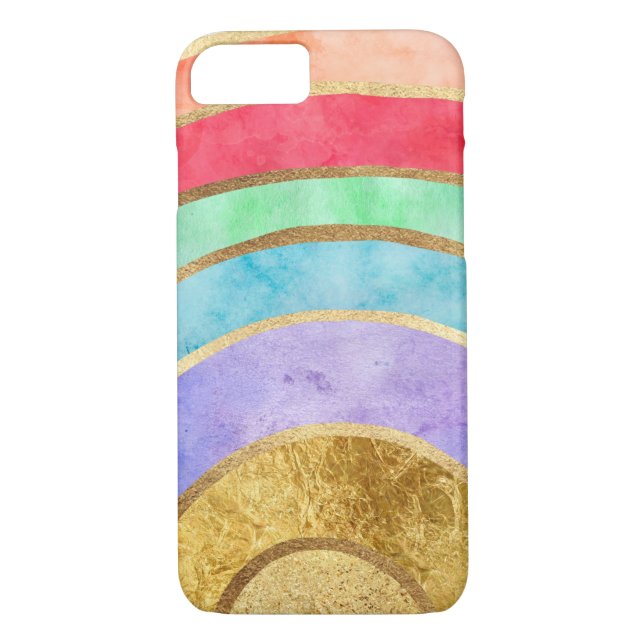 Glam Rainbow Case-Mate iPhone Skal (Baksida)