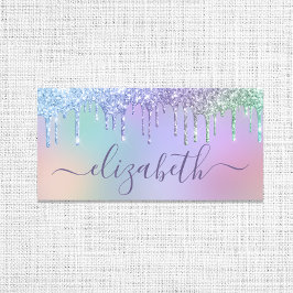 Glam Rainbow Glitter Namnbricka