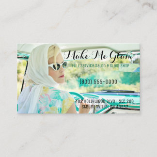 Glam Retro Hair Salon/Stylist-Affärskortet Visitkort