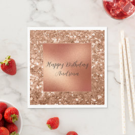 Glam Ro Guld Chunky Glitter Pappersservett
