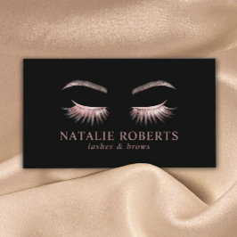 Glam Ro Guld Eyelash Extensions Beauty Salon Visitkort