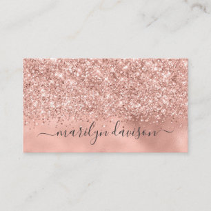 Glam Ro Guld Glitter Foil Design Professional Visitkort
