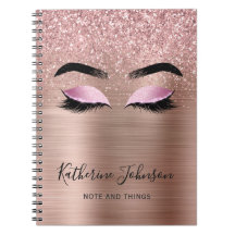 Glam Ro Guld Glitter Lash Beauty Monogram