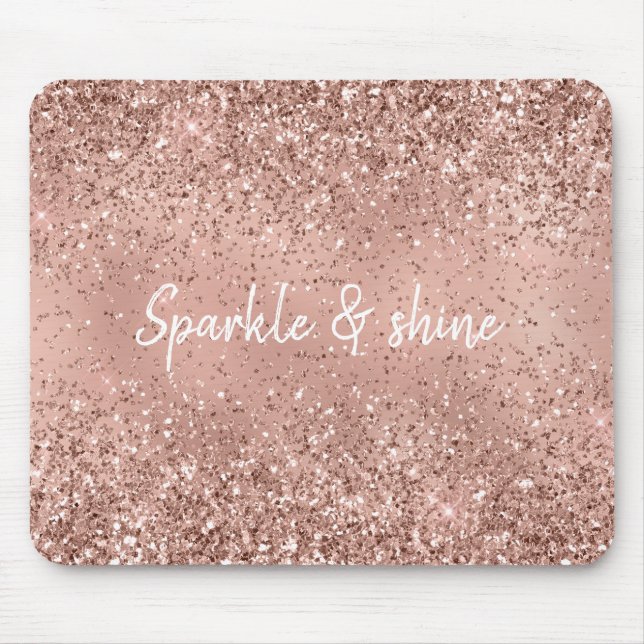 Glam Ro Guld Glitter Musmatta (Framsidan)