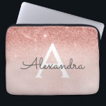 Glam Ro Guld Glitter och Gnistra Monogram<br><div class="desc">Glam Ro Guld Ombre Faux Glitter och Gnistra Modern och Elegant Monogram Fodral. Fodral kan anpassas så att det omfattar ditt första och första namn.</div>
