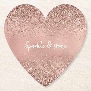 Glam Ro Guld Glitter Underlägg Papper