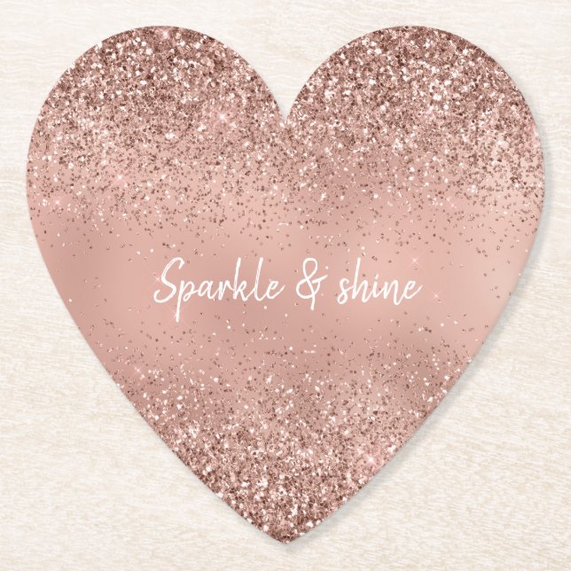 Glam Ro Guld Glitter Underlägg Papper (Framsida)