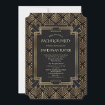 Glam Roaring 20's Great Gatsby Svärmningsparty Inbjudningar<br><div class="desc">Glam Roaring 20's Great Gatsby Art Deco Bröllopsfestinladan
Charmig,  Vintage-kortdesign med en Great Gatsby art deco-stil,  en Roaring 1920's gamla Hollywood,  med falskt guld folieöverdrag och vacker typsnitt. Använd verktyget Anpassa för att lägga till din information. För mer,  besök min Glam Great Gatsby Art Deco Bröllopssamling.</div>