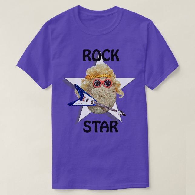 Glam Rockstjärna T Shirt (Design framsida)