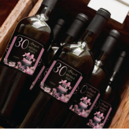 Glam Rosa Black Mode 30års födelsedag Party