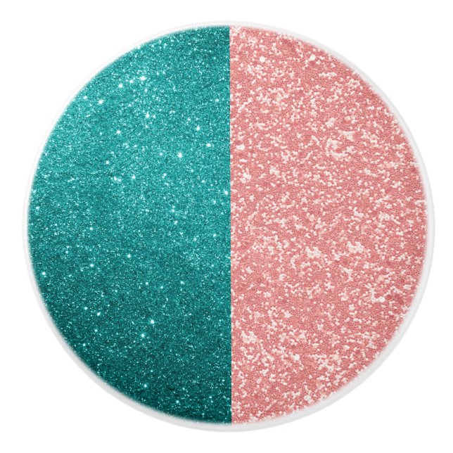 Glam Rosa Blue Glitter Gnistra Knopp (Framsidan)