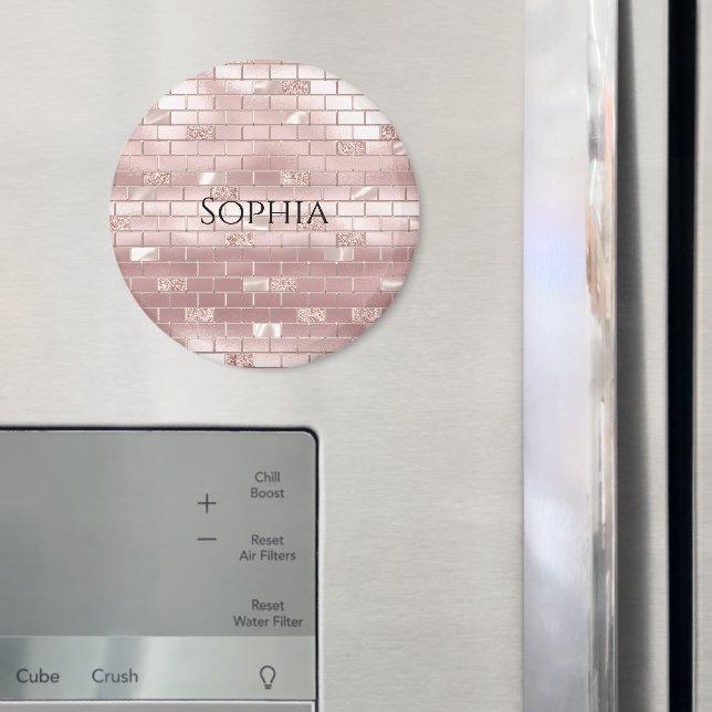 Glam  Rosa Bricks Magnet (In Situ (Fridge))