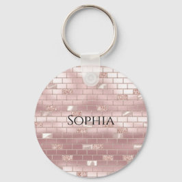 Glam  Rosa Bricks Nyckelring