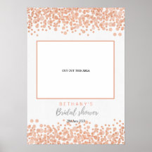 Glam Rosa Bubbles-Möhippan Klipp ut foto Booth