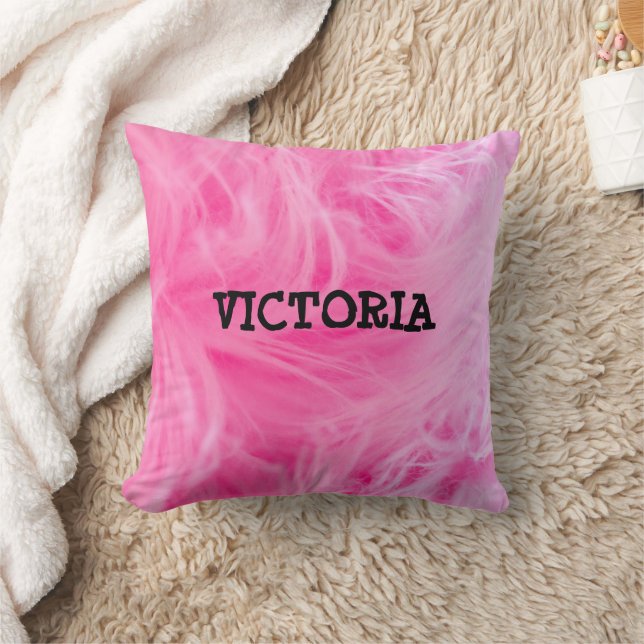 Glam rosa flickig design  kudde (Filt)