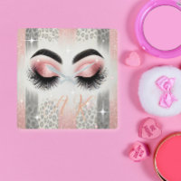 Glam Rosa Glitter Eyelash Monogram