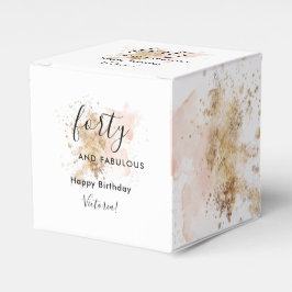 Glam Rosa Guld 40 och Fabulous 40:e födelsedagen Presentaskar
