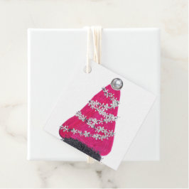 Glam Rosa Julgran Gåvor Etiketter