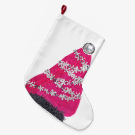 Glam Rosa Julgran Stor Julstrumpa