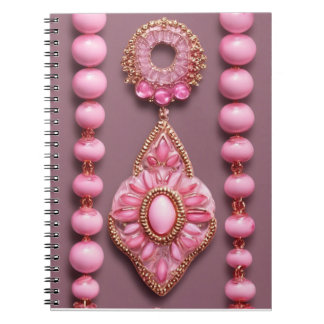 Glam Rosa Pärlor Jewelry Notebook Anteckningsbok