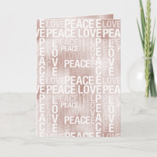 Glam Rosa Peace Kärlek Kort