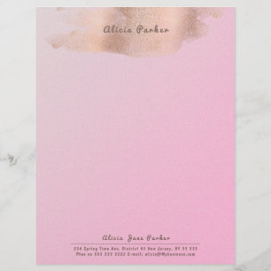 Glam Rosa ros Guld kopparolja   Beautiker Brevhuvud
