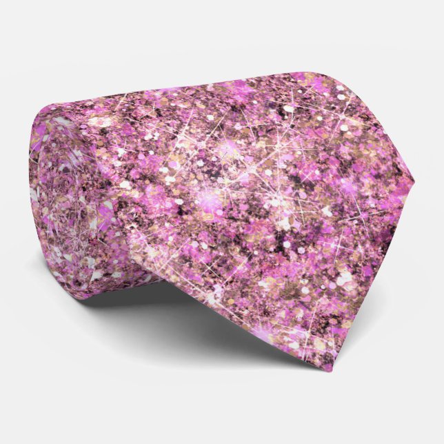 Glam Rosa Sand Sjöjungfru Glitter Neutralt Magenta Slips (Rullad)